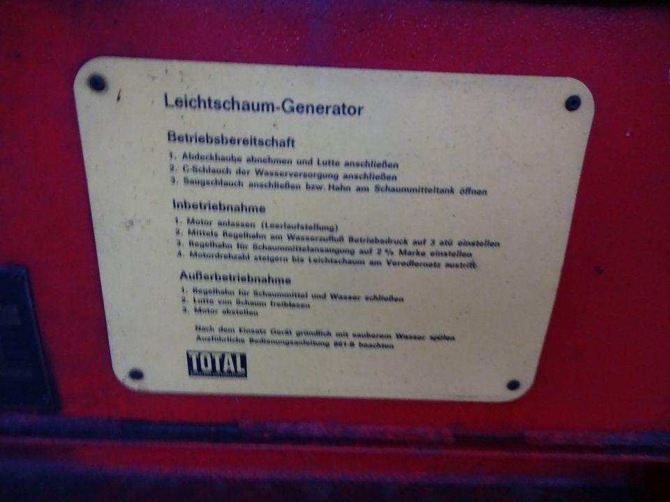 Schaum Generator Feuerwehr Total LG 200 in Lingen (Ems)