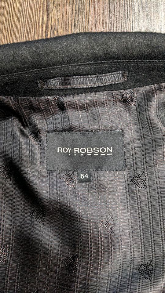 Roy Robson • Kurzmantel • Kaschmir+Wolle schwarz • Gr. L 54 • Top in Hannover