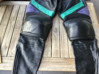 MOTORRAD Lederhose 52 schwarz/violett/mint, Protektoren Knie Niedersachsen - Gehrden Vorschau