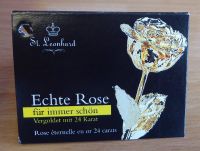 Echt Rose, 24 Karat vergoldet in roter Geschenkbox Baden-Württemberg - Aichhalden Vorschau