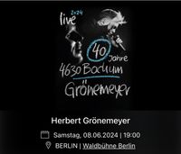 SUCHE: Herbert Grönemeyer Tickets für den 08.06 Pankow - Prenzlauer Berg Vorschau