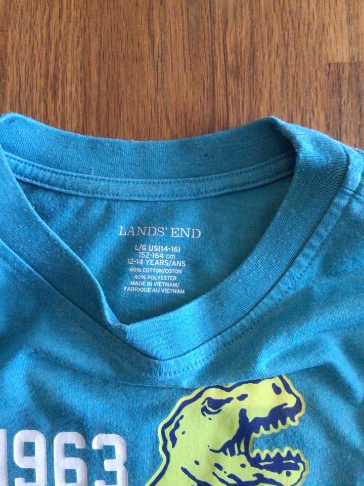 Lands End Jeans Shorts (UNGETRAGEN) & T–Shirt türkis  152/164 in Zwiefalten