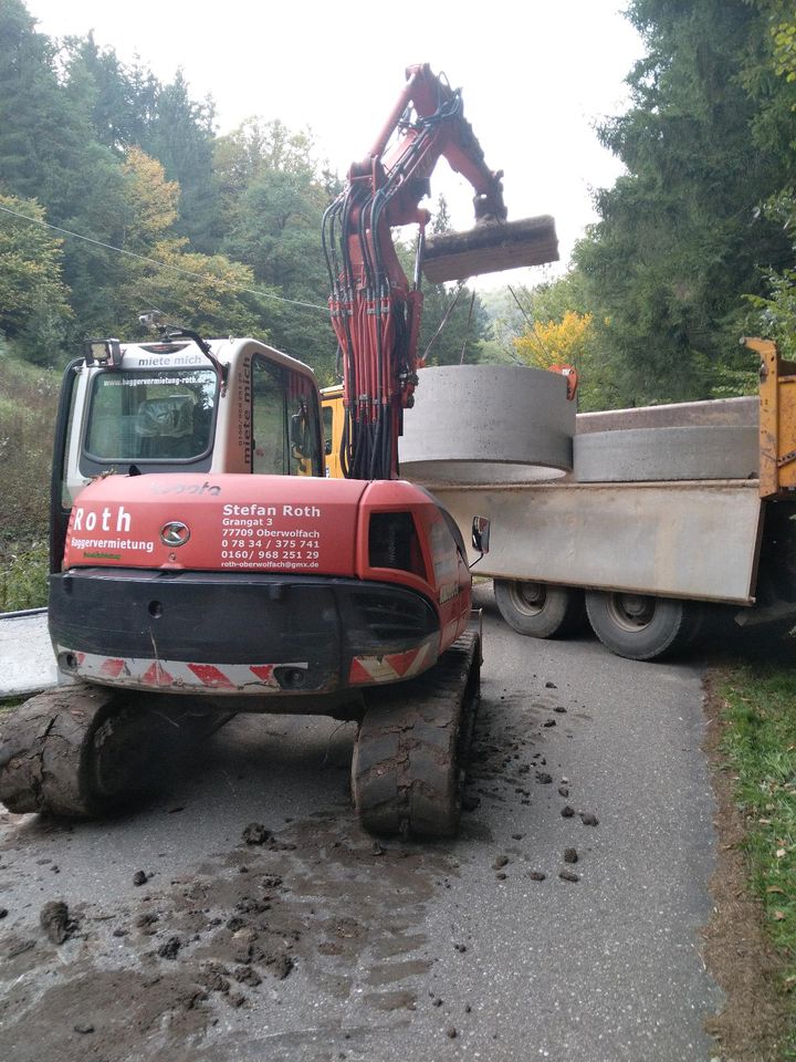 Vermiete Minibagger, Bagger, Kubota, Takeuchi, zum mieten in Wolfach