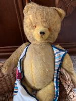 Alter Teddy Teddybär mit Holzwolle Sachsen - Erlau Vorschau