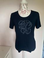 Gerry Weber Tshirt Shirt Top Oberteil blau Viskose Satin Kurzarm Bayern - Schwabach Vorschau