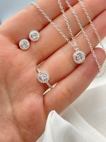 3er schmuck set versilbert kette ring und Ohrringe Modeschmuck Ne Berlin - Neukölln Vorschau