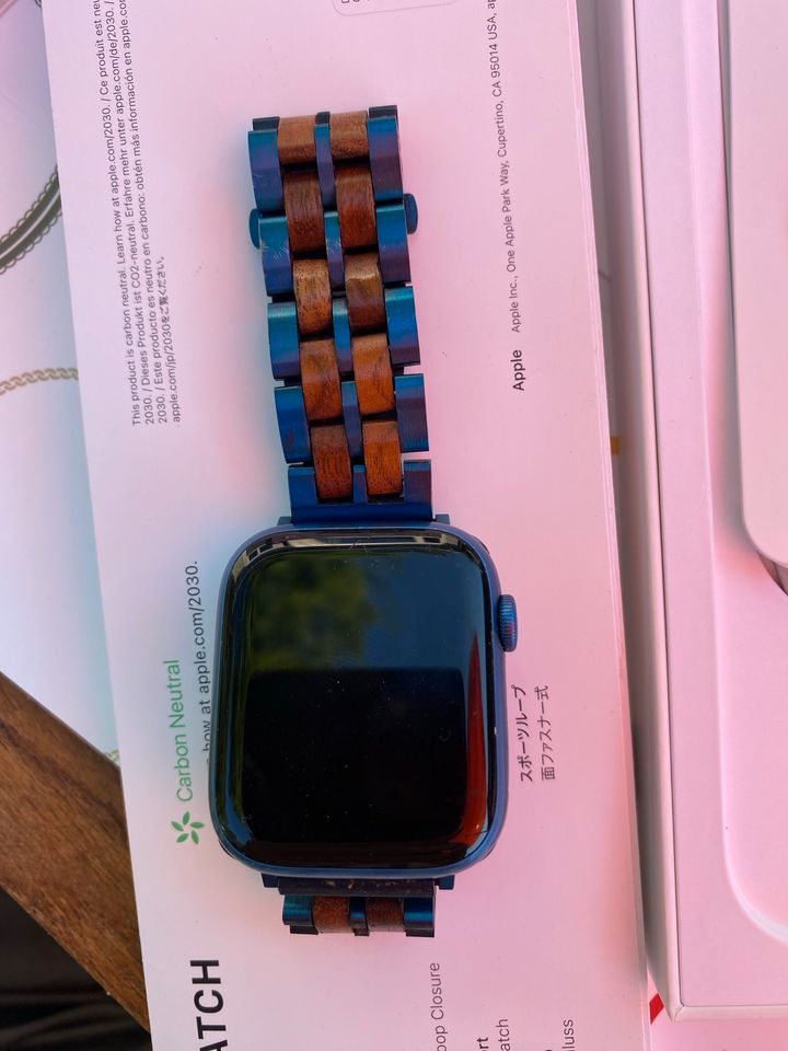 Apple Watch 45mm GPS Blau  Laimer Armband in Neumünster