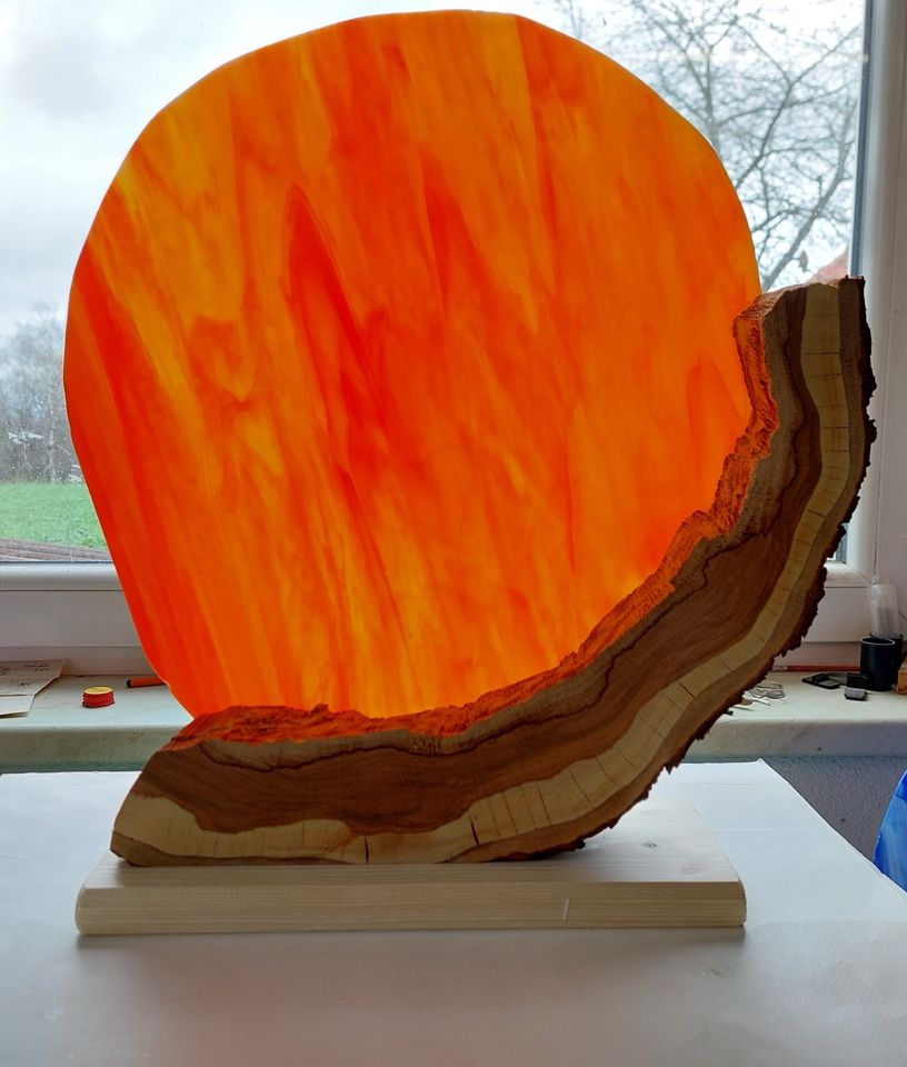 Kreatives aus Holz und Glas, Apfelholz, Tiffanyglas, Unikat in Erbendorf