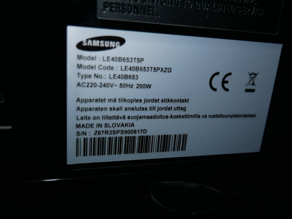 Samsung LE40B653 - 40" Fernseher - 1920 x 1080 - 16 : 9 in Stuhr