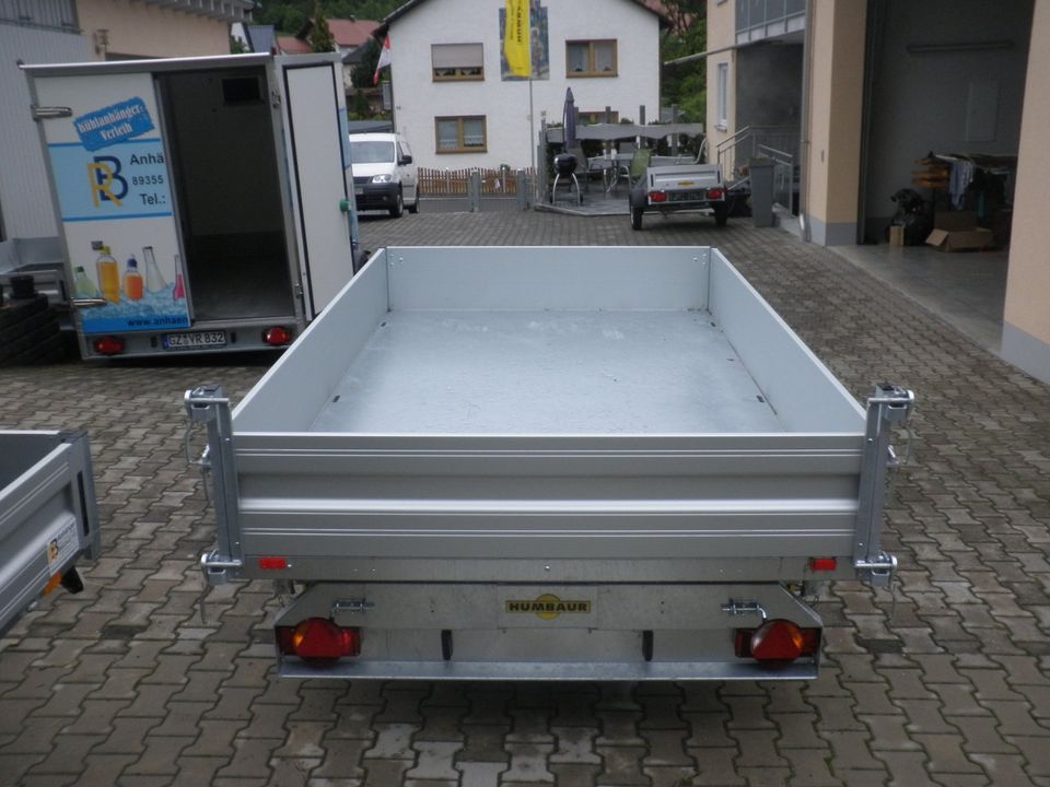 Humbaur HTK 3500.31 Alu Dreiseitenkipper E-Pumpe SOFORT VERFÜGBAR in Gundremmingen