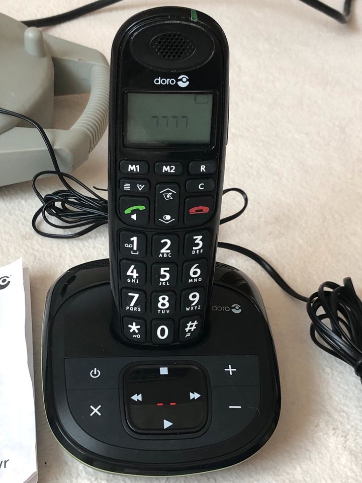 DECT-Telefon „DORO PhoneEasy 105wr Duo“, digitaler AB (wie neu) in München