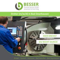 Dreher (m/w/d) in Bad Oeynhausen - NL Bad Oeynhausen Nordrhein-Westfalen - Bad Oeynhausen Vorschau