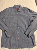 HUGO BOSS Herrenhemd 43/17=XL,regular fit,mittelblau kariert,top Hamburg-Nord - Hamburg Groß Borstel Vorschau