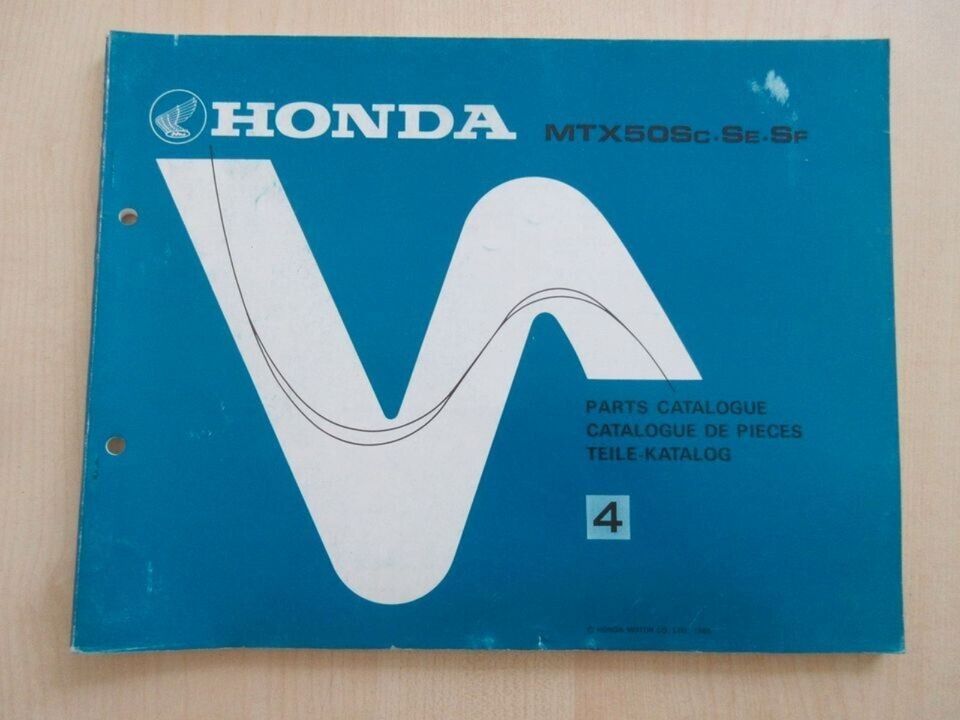 Honda MTX 50 S Ersatzteil Teile Katalog Parts List Catalog 1985 in Gelsenkirchen