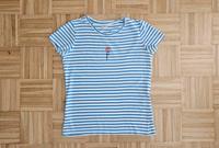 Maritimes Damen T-Shirt weiß-blau gestreift, Gr. S Schleswig-Holstein - Lütjensee Vorschau