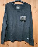 Langarmshirt / ombre grau schwarz Pailletten / Superdry / XS Rheinland-Pfalz - Waldalgesheim Vorschau
