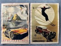 2 x Mercedes Benz Plakat alt Reklame Werbung Poster Emailschild Brandenburg - Peitz Vorschau