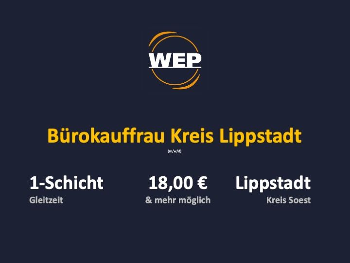 Bürokauffrau m/w/d Kreis Soest gesucht in Lippstadt