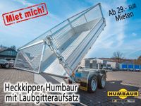 ✔️ Heckkipper Humbaur  mit Laubgitteraufsatz MIETEN Nordrhein-Westfalen - Burbach Vorschau