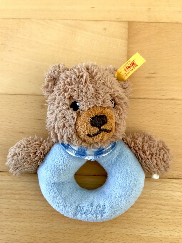 Steiff Greifring Teddy, Bär,  blau in Göttingen