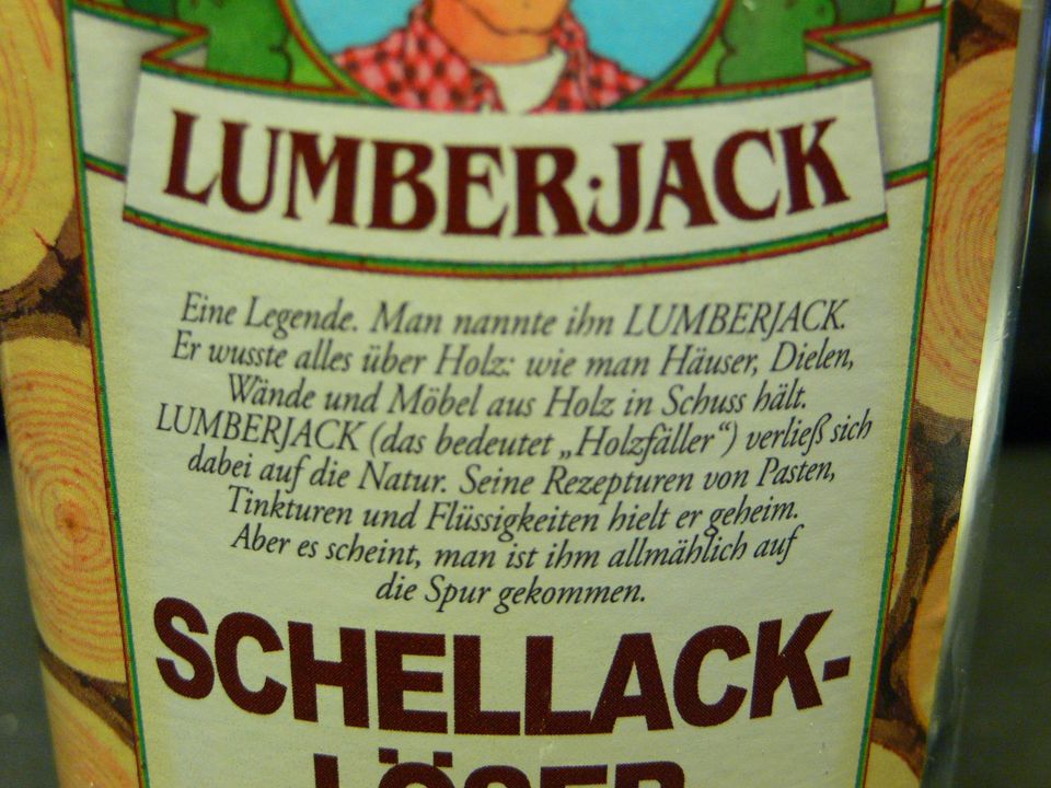 0,25L NEU Clou Lumberjack Schellack Löser in Hannover