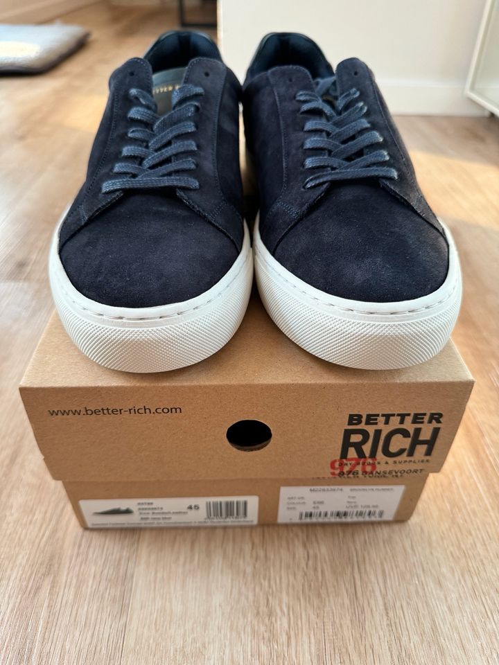 Better Rich New York Brooklyn Runner SneakeNavy Suede Leder *NEU* in Wesel