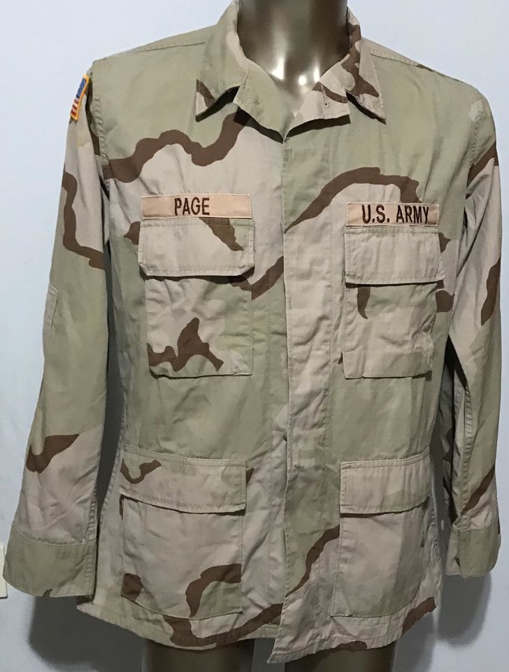 US Army  DCU Jacke , Gr. M/R , sand creme Irak BDU ACU OCP M65 in Suhl