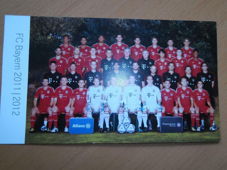 FC Bayern Autogrammkarten komplettes Set 2011/2012  #TOP# in Dinkelscherben