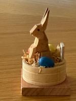 Osterhase im Trog Dregeno DDR Volkskunst Erzgebirge Sachsen - Grünhainichen Vorschau