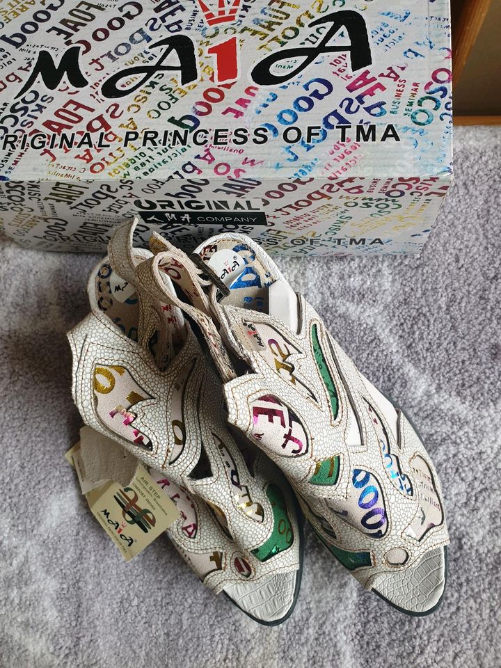 * TMA Damen Sandalen * Bunt * Gr. 40 * Neu * in Oelsnitz / Vogtland