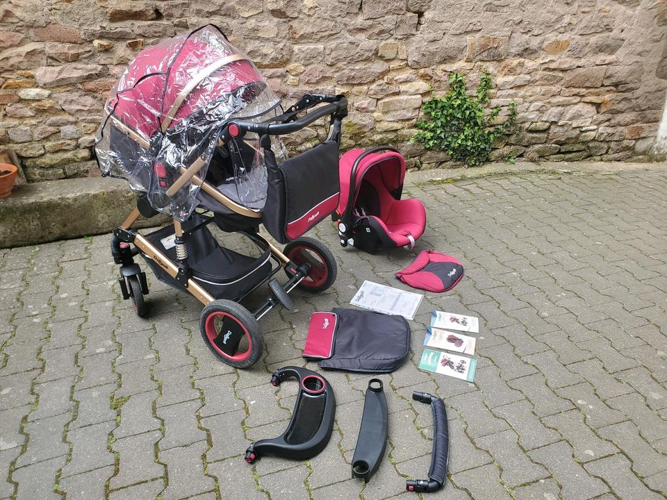 Wunderschöner Kinderwagen mit Maxi cosi komlpett Set in Bad Kreuznach