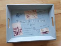 Maritimes Holz-Tablett Vintage Deko blau Meer Shabby Chic Kiel - Hassee-Vieburg Vorschau