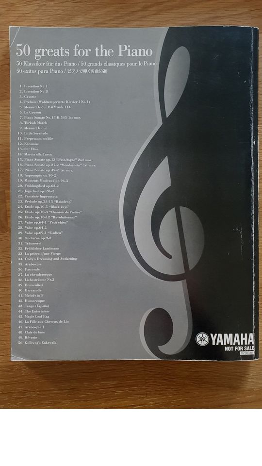 50 greats for the Piano - 50 Klassiker für das Piano in Dornburg