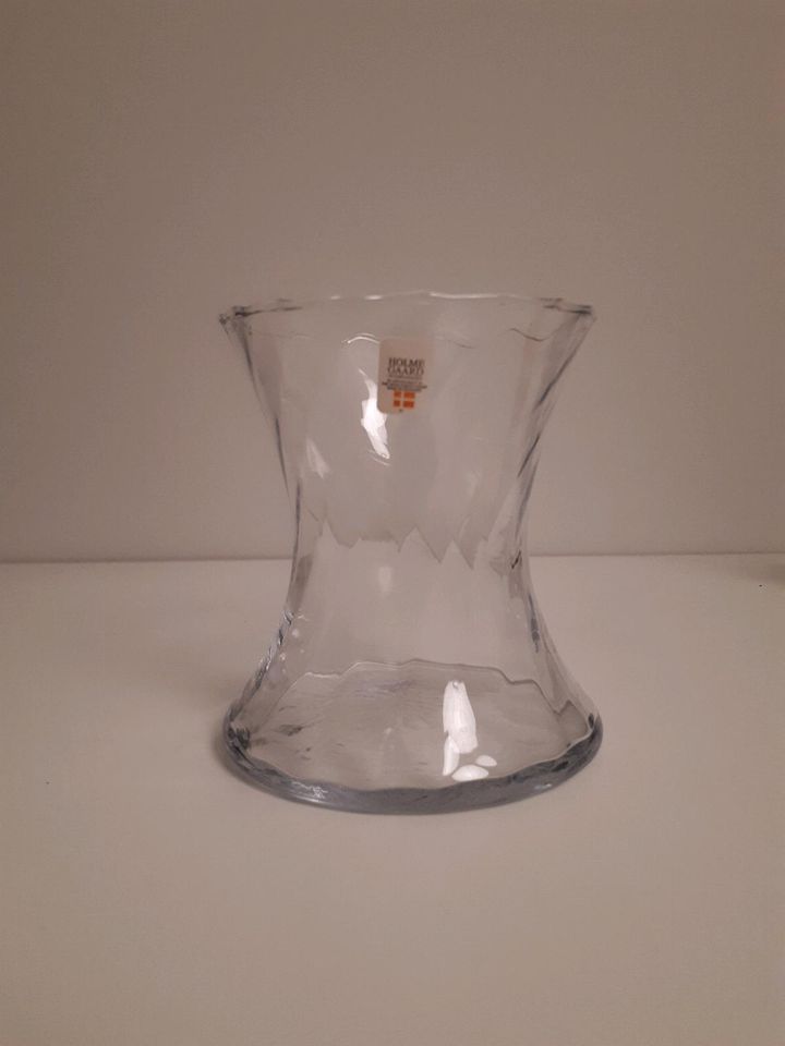 Vase Holmegaard Copenhagen, Glas, H 12,5 cm in Berlin