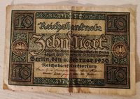 10 Reichsmark Schein vom 6 Februar 1920. Serienummer:Y 6814959 Nordrhein-Westfalen - Iserlohn Vorschau