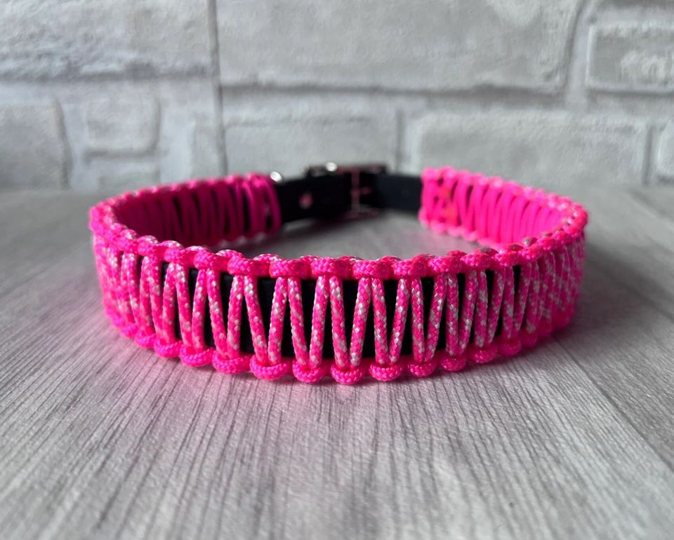 Biothane Halsband mit Paracord 43-49cm in Frankenthal (Pfalz)