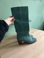 Lazamani hohe Stiefel echtes Leder Echtleder Boots Türkis 39 Bayern - Erlangen Vorschau