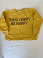 Zara Mädchen Pullover Sweatshirt gelb happy Perlen 110 wie neu Mitte - Tiergarten Vorschau