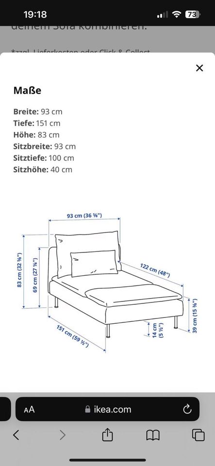 Couch Sofa Sitzecke Wohnlandschaft Söderhamn Auch einzeln in Herne