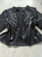 Shein schwarze Bolero Biker Gothic Miss Gogo Lederjacke Nieten XL Sachsen-Anhalt - Zeitz Vorschau