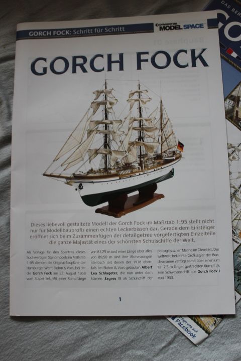 Gorch Fock DeAgostini Modelspace 1/95, Abo-Bausatz, 950mm, kompl. in Königsbach-Stein 