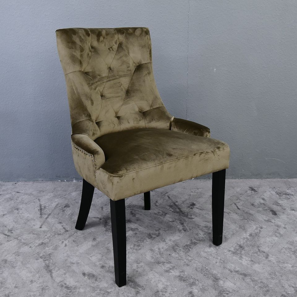 Designer Stuhl Stühle Polsterstuhl Venezia Bezug: Samt in Beelitz