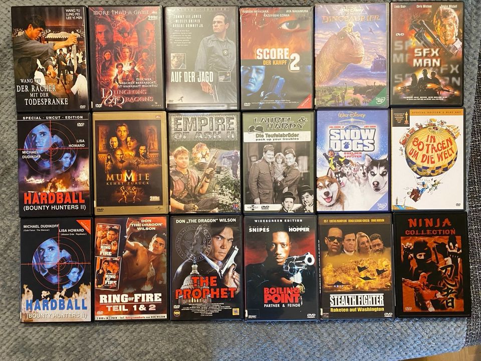 DVD‘s Neuwertig Action, Eastern,Sci-Fi usw. in Grünberg