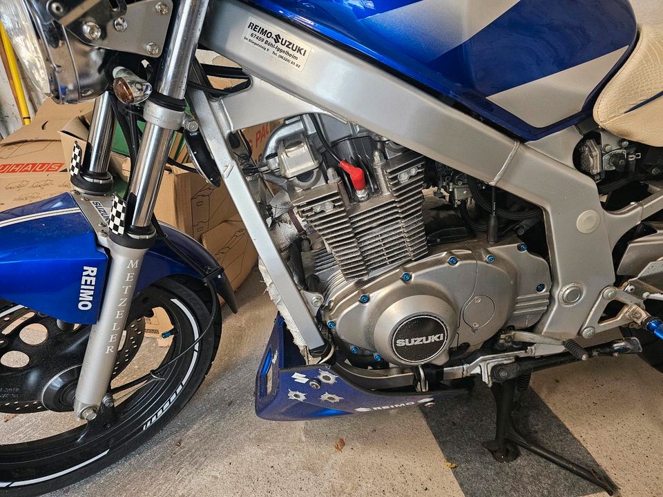 Suzuki GS 500 U Motorrad blau in Worms