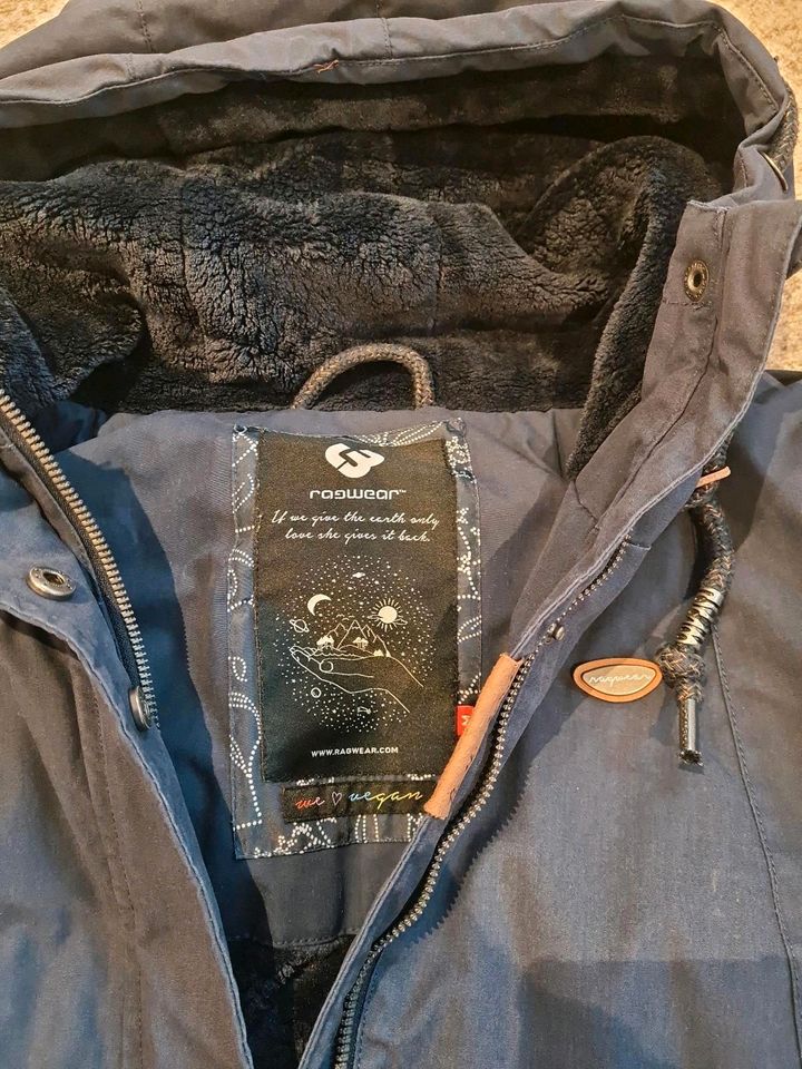 Mantel Winterjacke ragwear dunkelblau Größe M 38 Damen in Westerstede