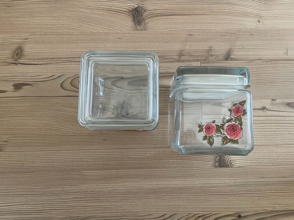 Vorratsdose Glas mit „Rosen“ von Pasabahce in Dortmund