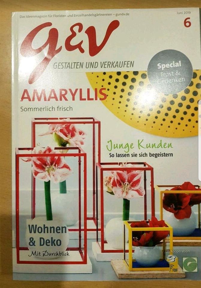 Fachzeitschrift Florist / Gärtner G&V Gestalten & Verkaufen 2019 in Freudenberg