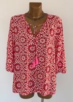 Lieblingsstück Gr 40 Bluse florale Ornamente rot weiß pink Top Rheinland-Pfalz - Undenheim Vorschau