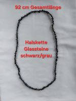 Halskette Glassteine schwarz/grau Bayern - Viechtach Vorschau