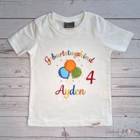 Geburtstagsshirt mit Zahl und Name | Shirt Geburtstag Kind bunt Nordrhein-Westfalen - Übach-Palenberg Vorschau